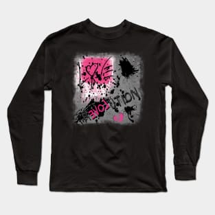 Love Revolution Emo Punk Rock Long Sleeve T-Shirt